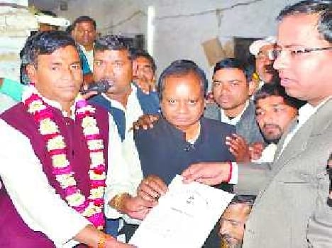 SP candidate anand Sen win the Bikapur seat